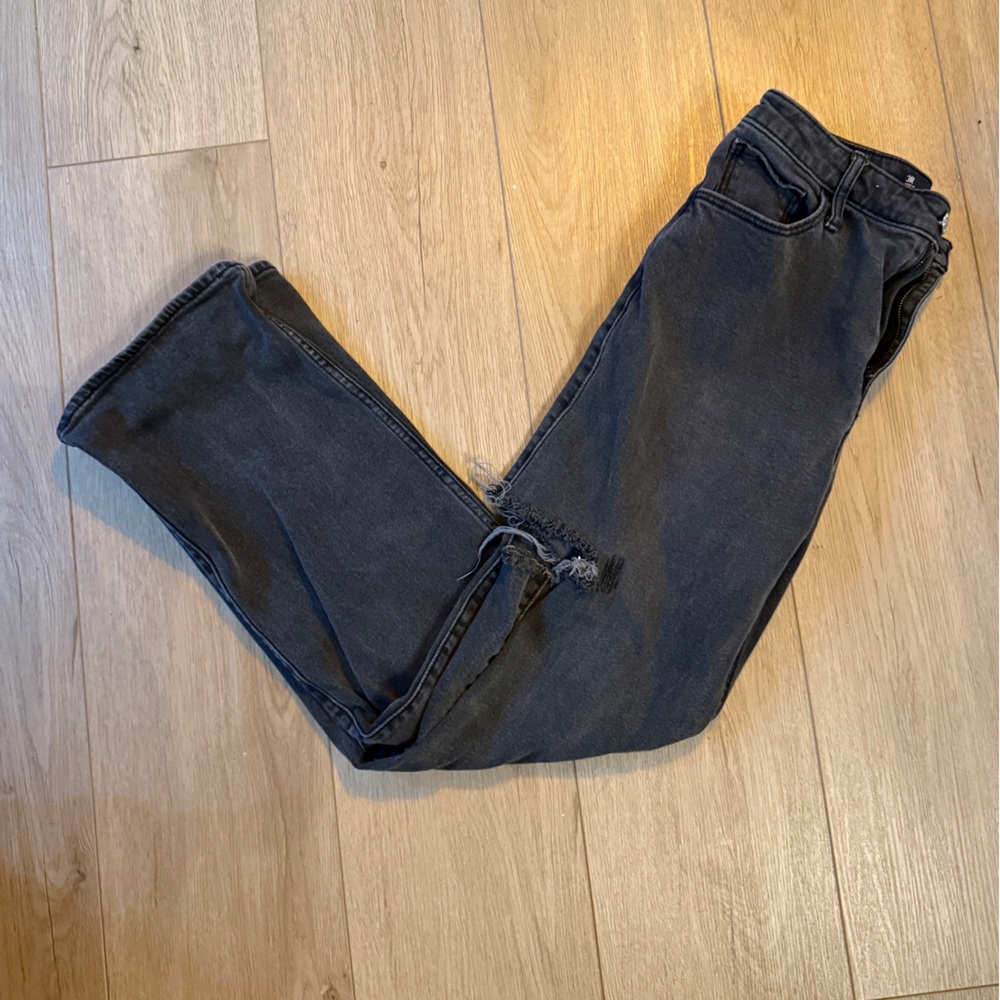 High waisted black jeans